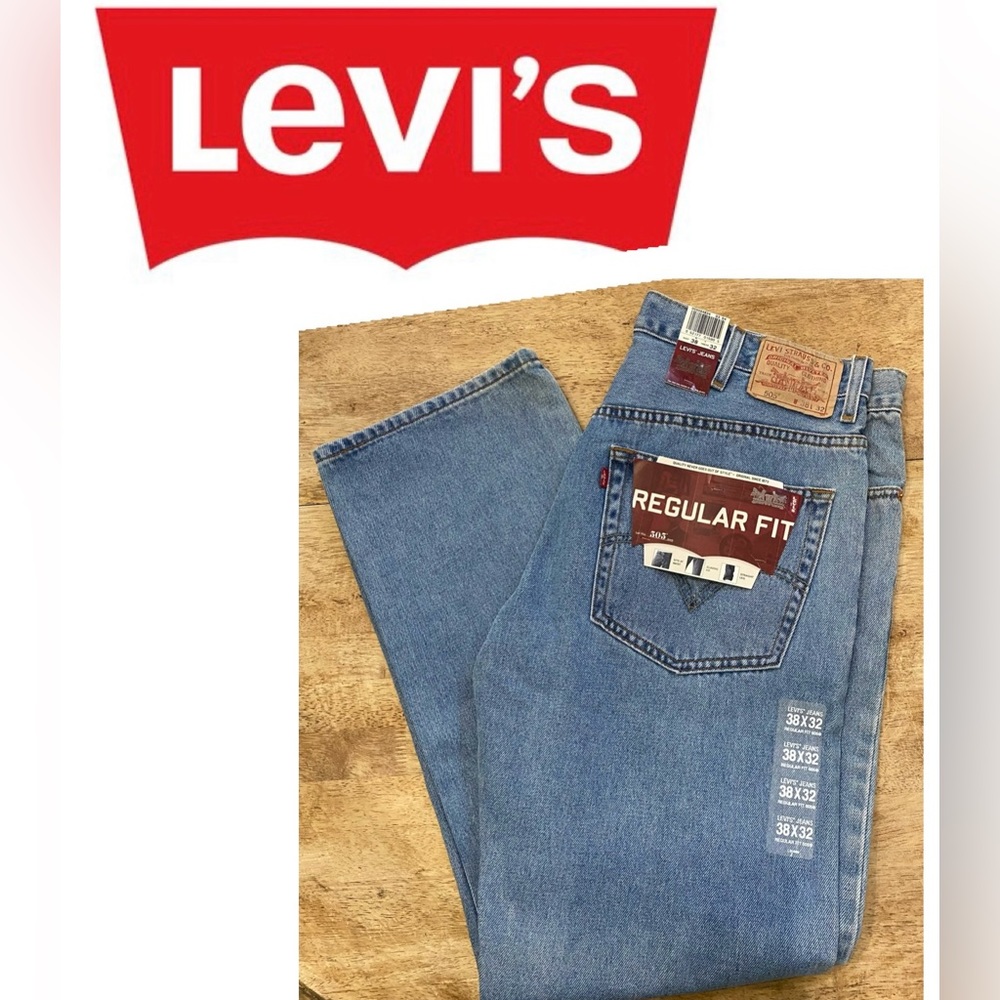NWT Levi’s 505‎ Regular Fit Men’s 38X32 Denim Jeans